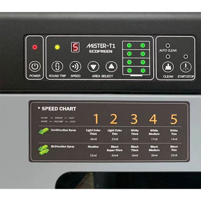Control Panel Area - ECOFREEN Mister-T1 Pretreatment Machine