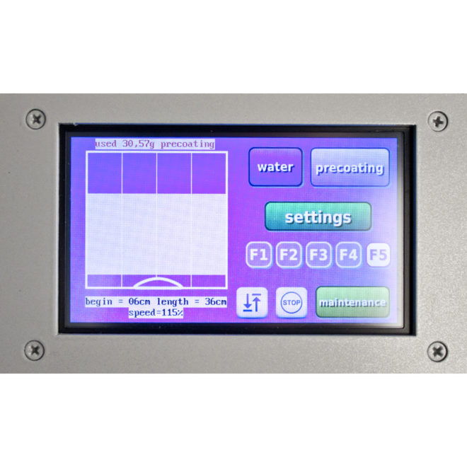Touch-screen display - Schulze PRETREATmaker IV