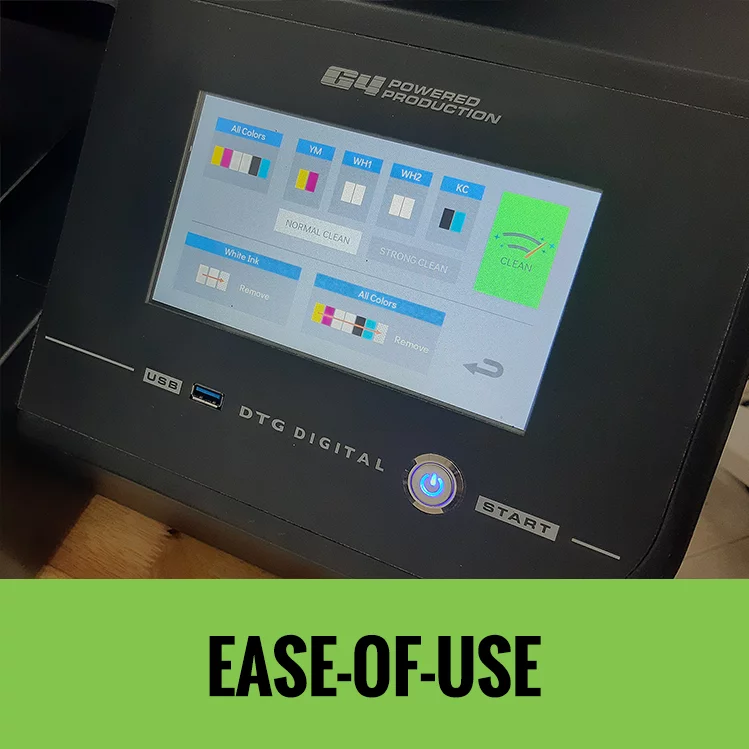Easy to use - Robust Design - DTG G4 Direct To Garment Printer