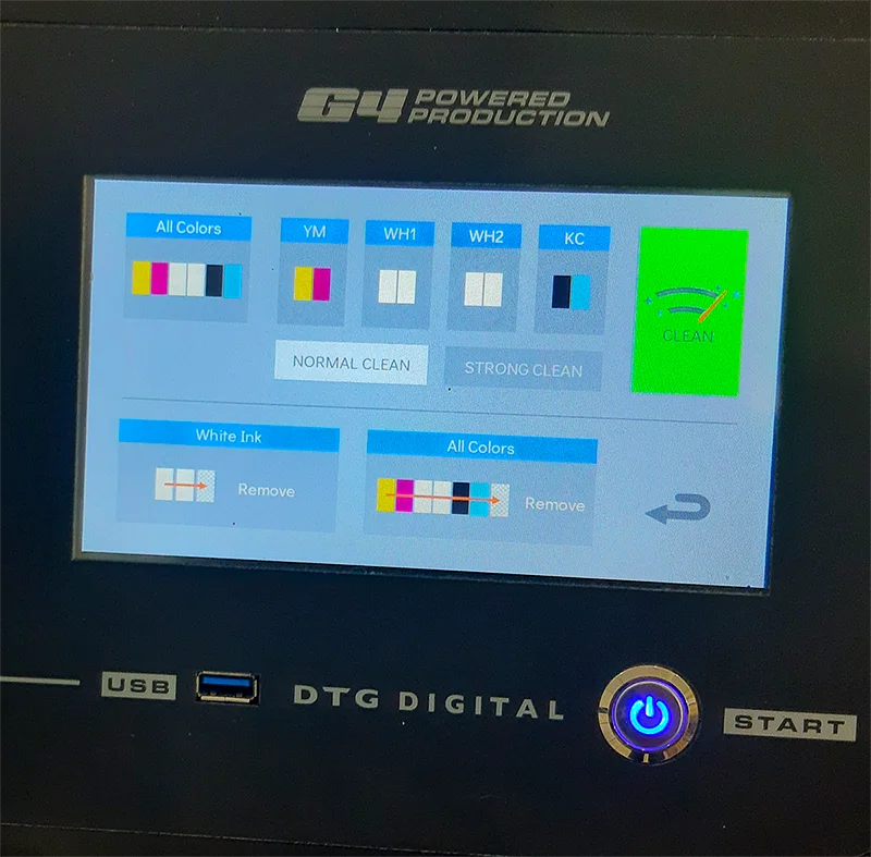 Individual Clean Heads - DTG G4 Direct To Garment Printer