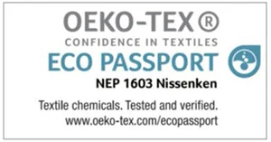 Epson inks: OEKO-TEX certified: NEP 1603