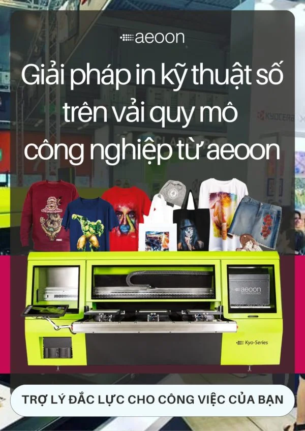 Giải pháp in kỹ thuật số trên vải Quy mô công nghiệp từ aeoon - FLUXMALL DTG Vietnam