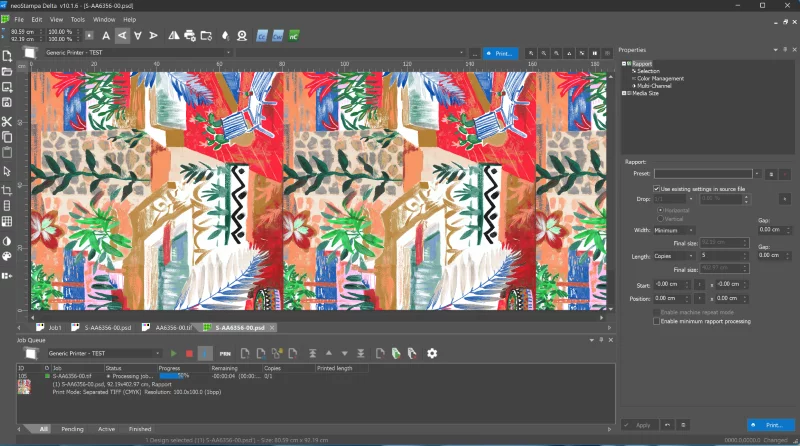 neoStampa v8 giao diện