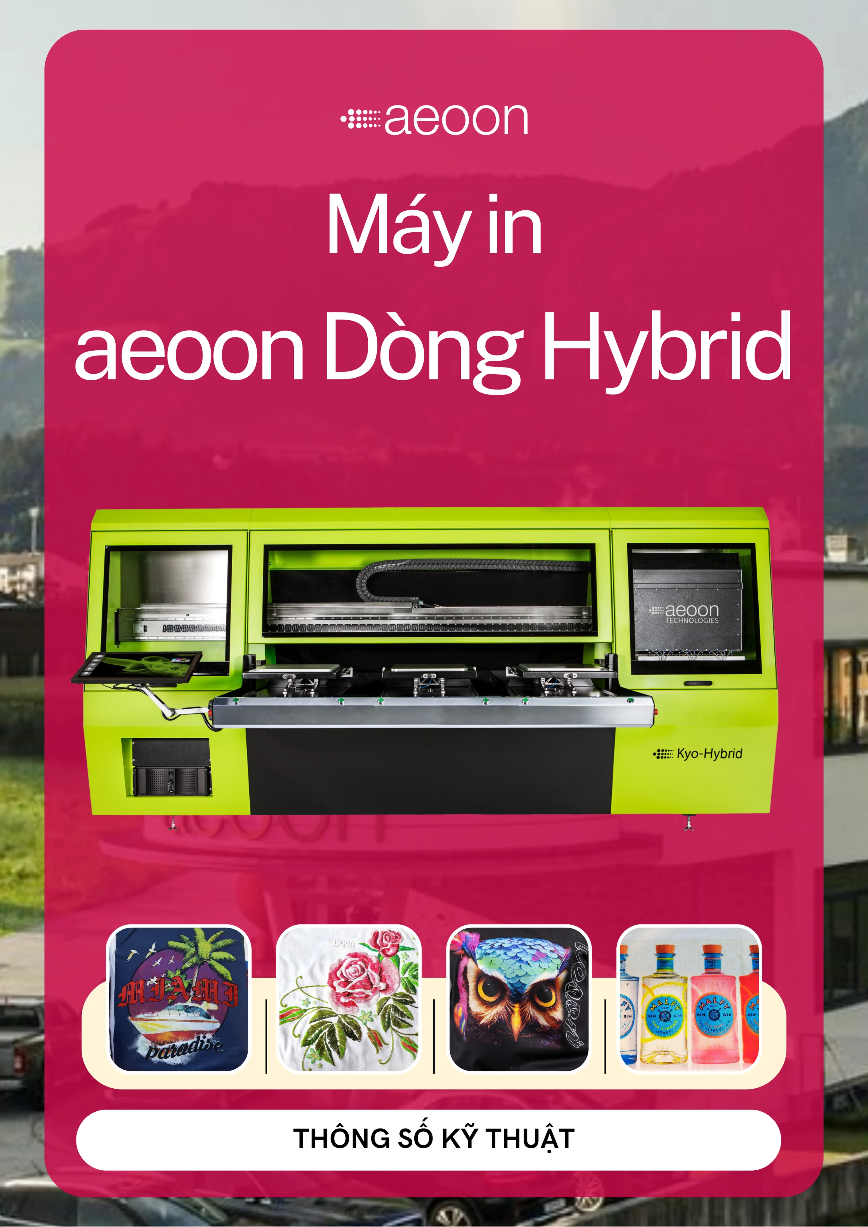 Tài liệu máy in aeoon Hybrid - Thông số kỹ thuật