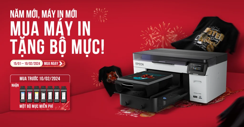 Năm mới, máy in mới, tặng bộ mực MIỄN PHÍ!