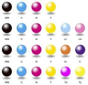 Bộ mực 6 màu tùy chọn