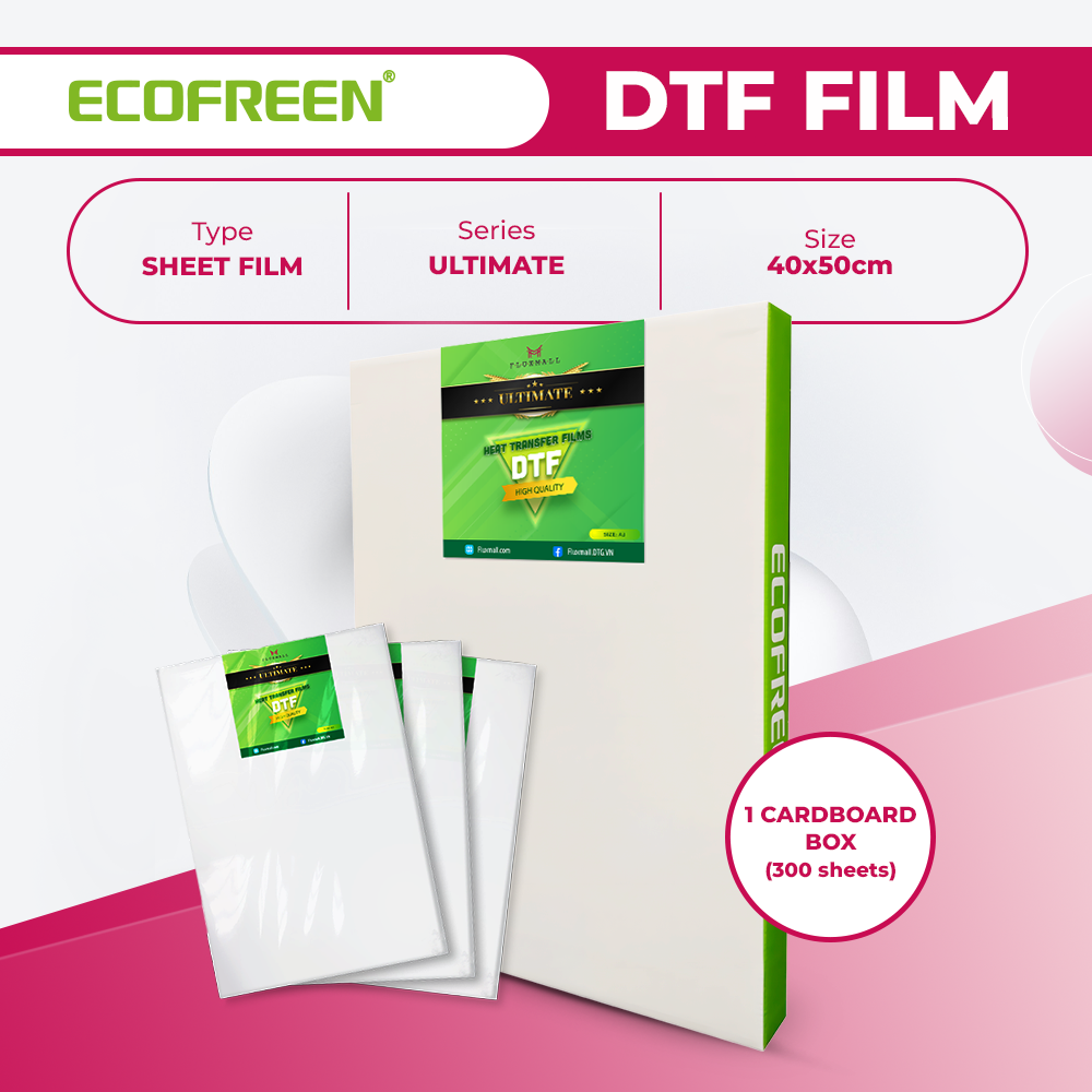 ECOFREEN The Ultimate V10 DTF Sheet Film - 40 x 50 cm, 1 box