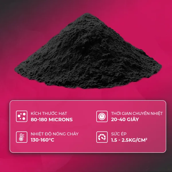 Bột nóng chảy đen ECOFREEN in DTF - thông số