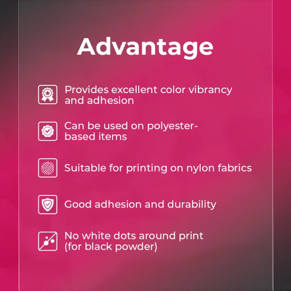 DTF Black Powder advantages