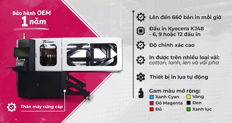 Tổng quan máy in Textalk Dòng Hybrid TKR